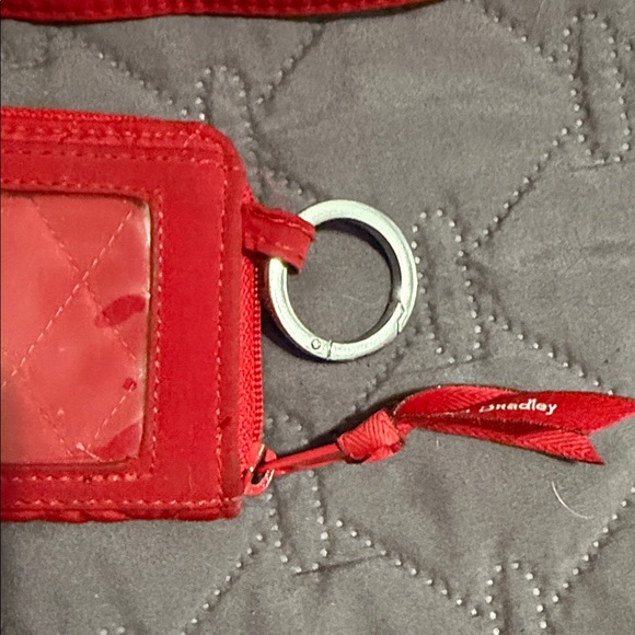 Vera Bradley Red Quilted ID Wallet - Picture 6 of 7
